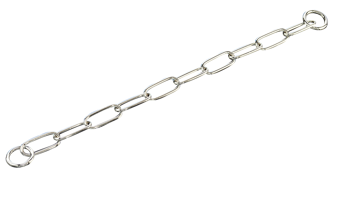 Halskette, langgliedrig Stahl verchromt 59 cm