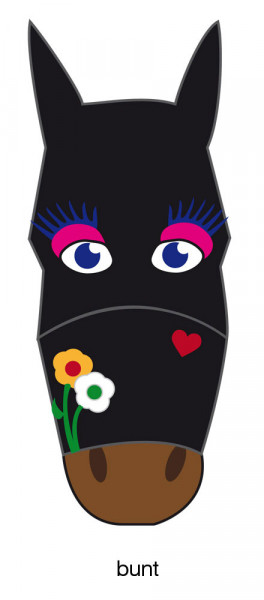 Gesichtsmaske mit Motiv