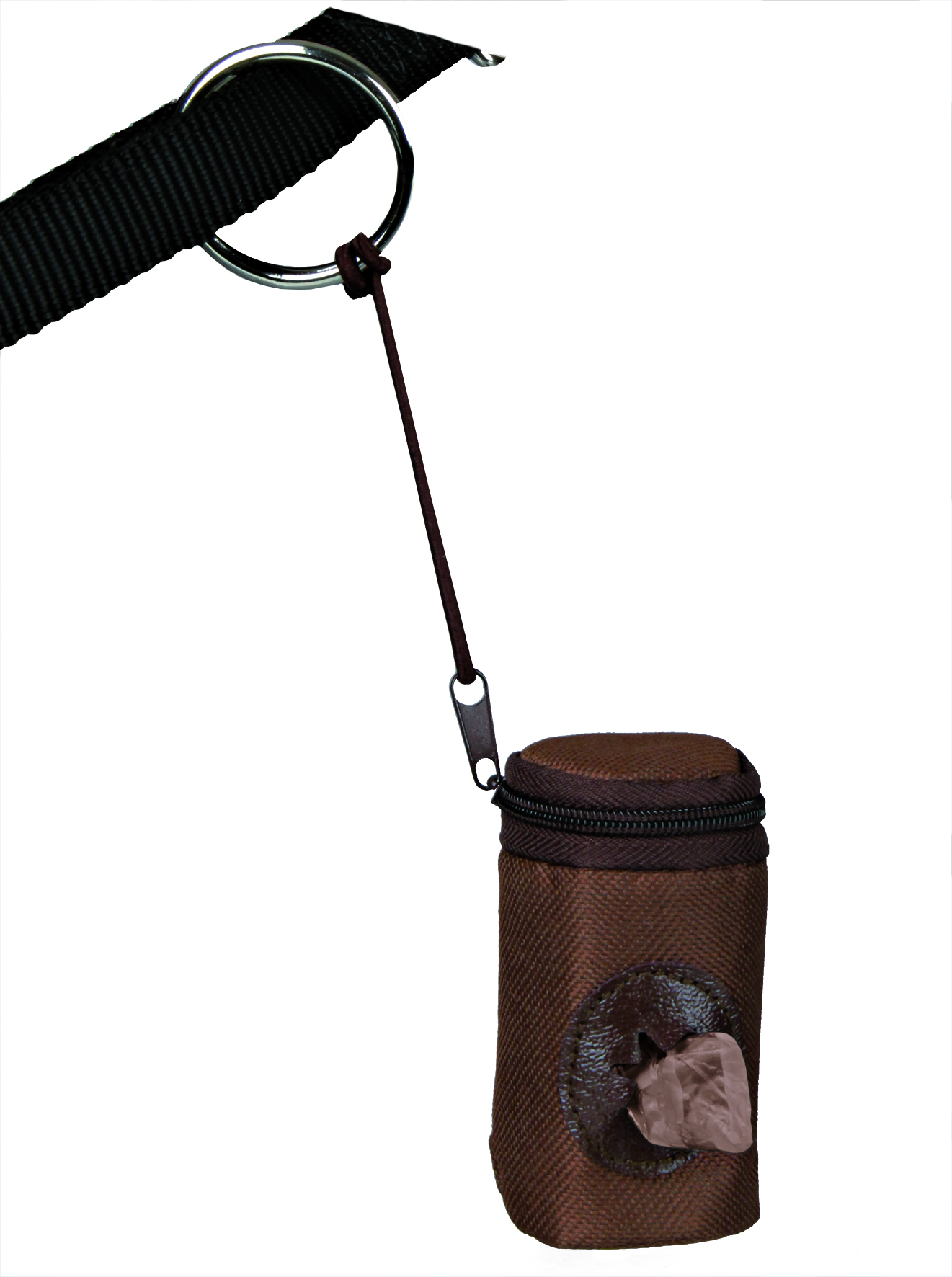 Dog Pick Up Beutelspender, 2 Rollen  à 10 Bio Btl., M, braun