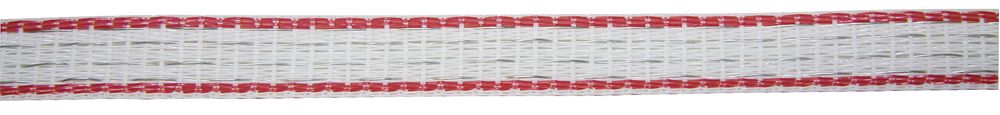 TopLine Plus Weidezaunband weiß/rot, 500m, 10mm