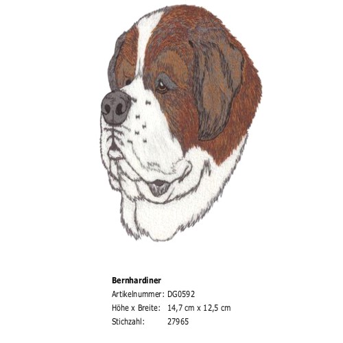 Rückenstick Bernhardiner