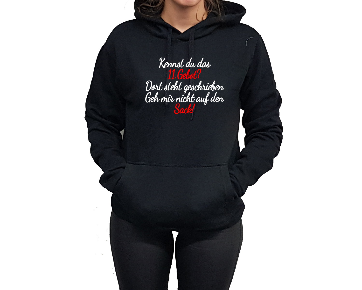 Hoodie mit Druck 11. Gebot