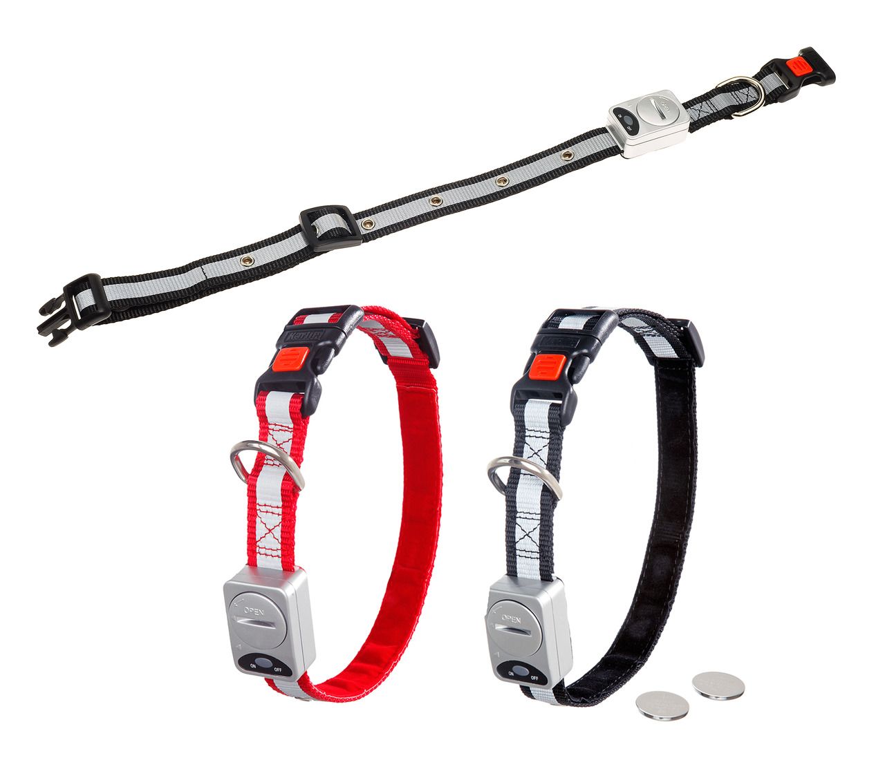 LED HALSBAND rot