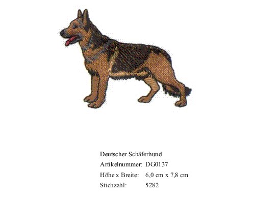 Bruststick Deutscher Schäferhund