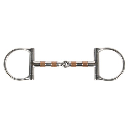 D-ring trense Gebrochenes Mundstück Kupferrollen 13mm