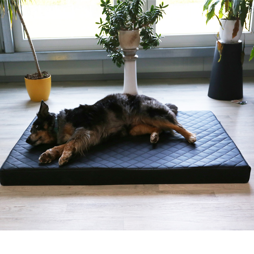 Beckers Dream Comfort Hundematte, Kunstleder, Gesteppt 8 cm