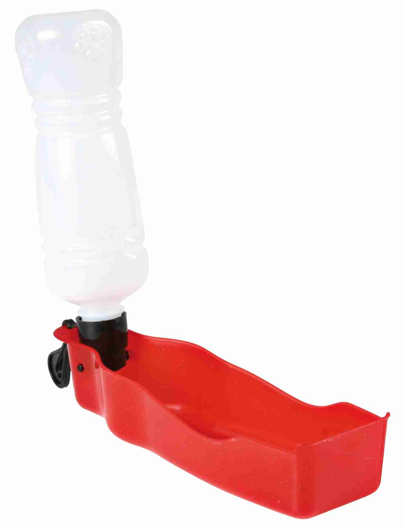 Flasche mit Trinknapf, Kunststoff, 0,5L