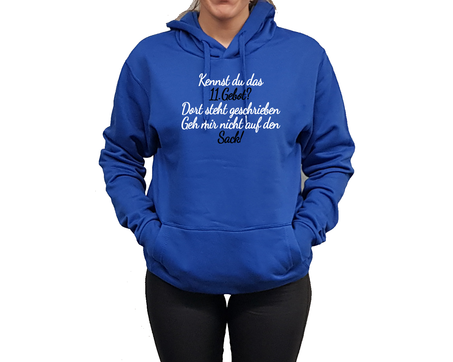 Hoodie mit Druck 11. Gebot