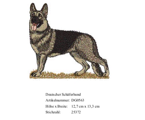 Rückenstick  Deutscher Schäferhund