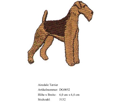 Bruststick Airedale Terrier