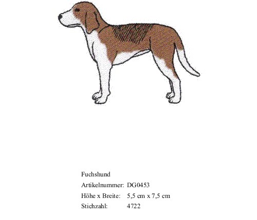 Bruststick Fuchshund