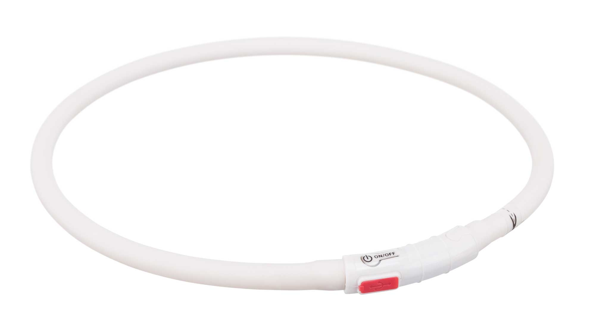 Flash Leuchtring USB XS-XL, weiß