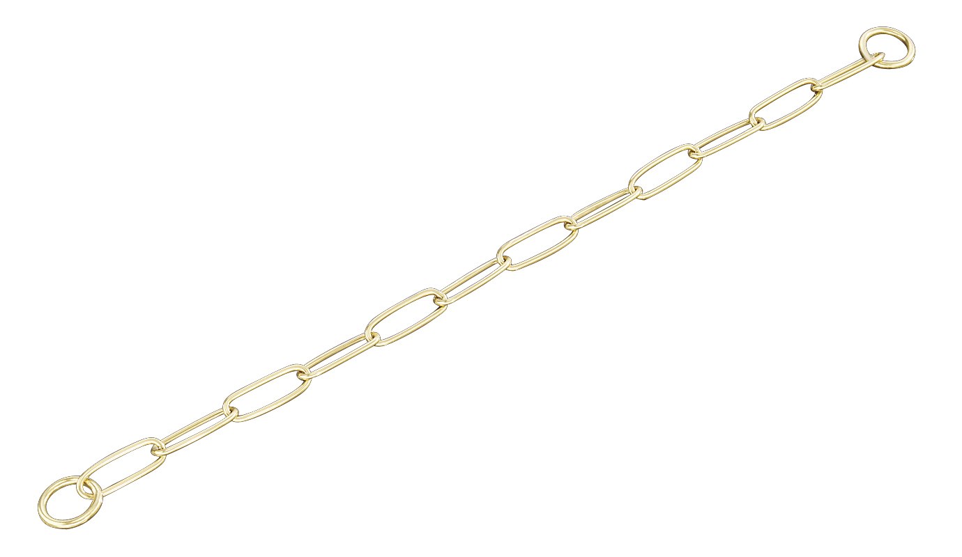 Halskette langgliedrig Edestahl rostfrei 50 cm