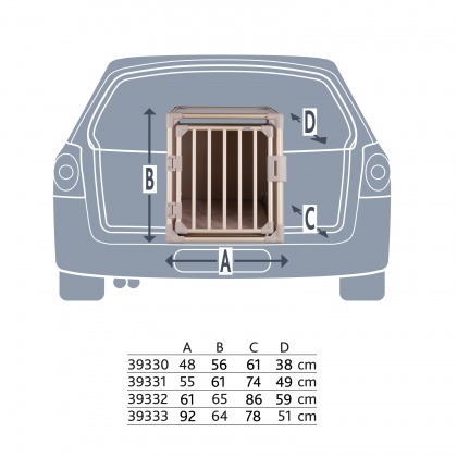 Transportbox Aluminium champagner