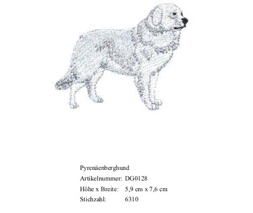 Bruststick Pyrenäenberghund