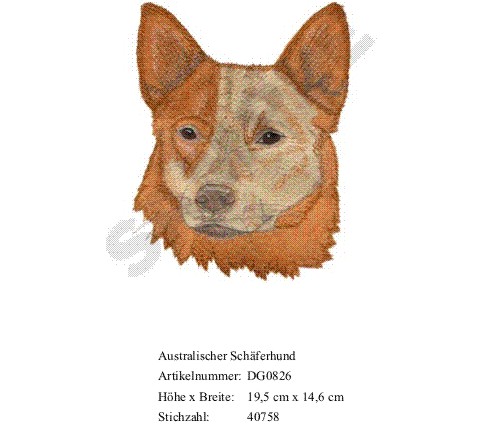 Rückenstick Australian Cattleldog