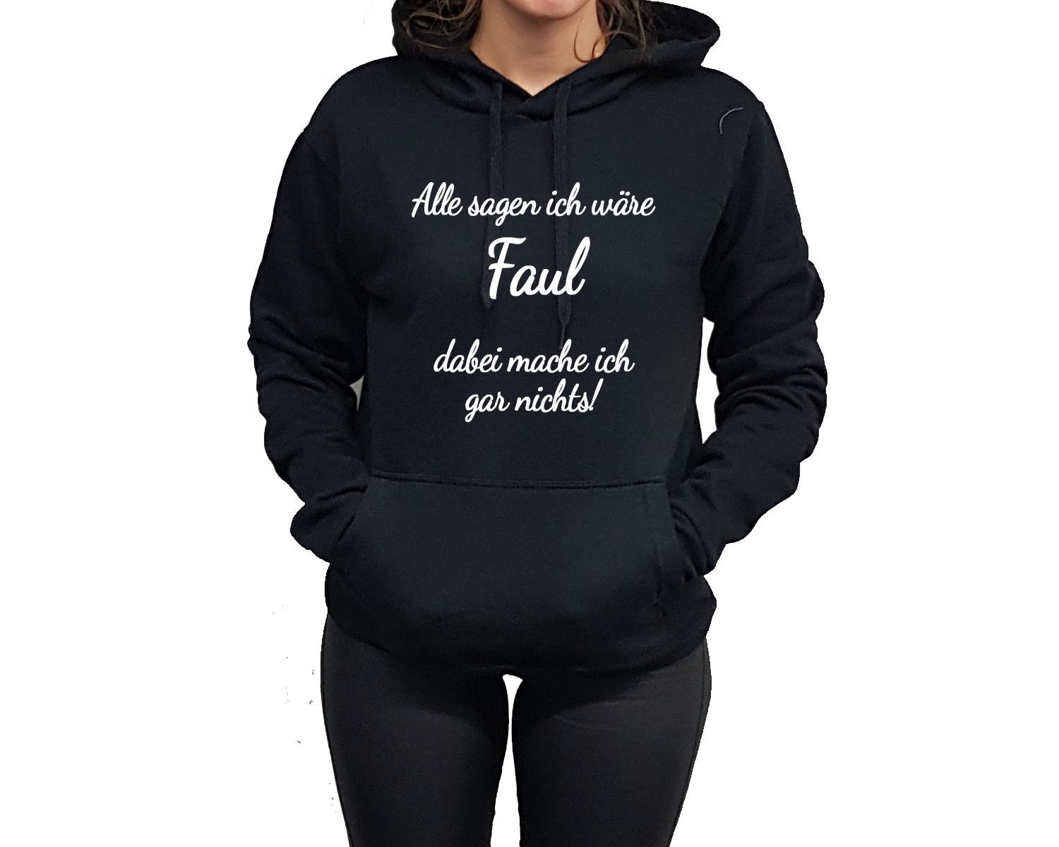 Hoodie Druck Faul